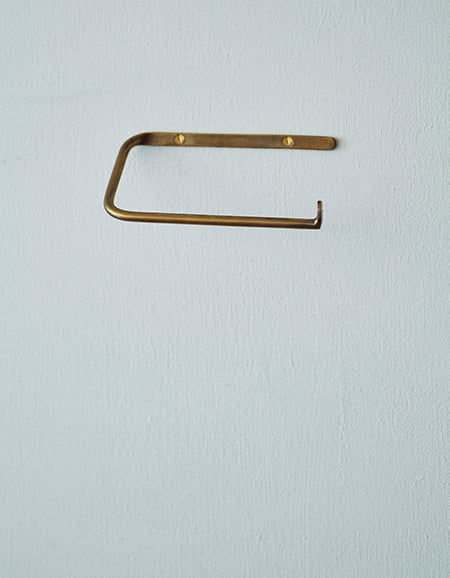 Brass Toilet Paper Holder.