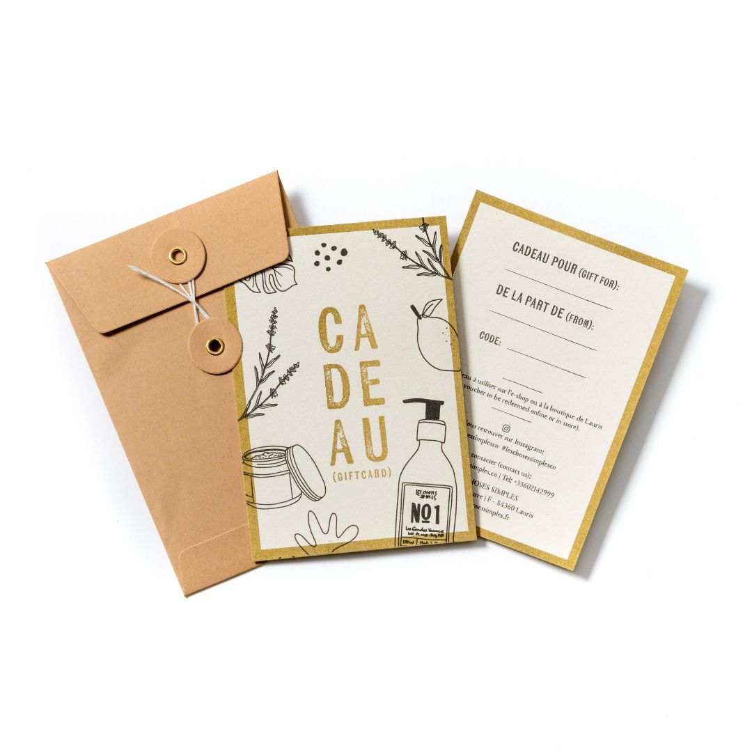 Carte Cadeau "Les Choses Simples"