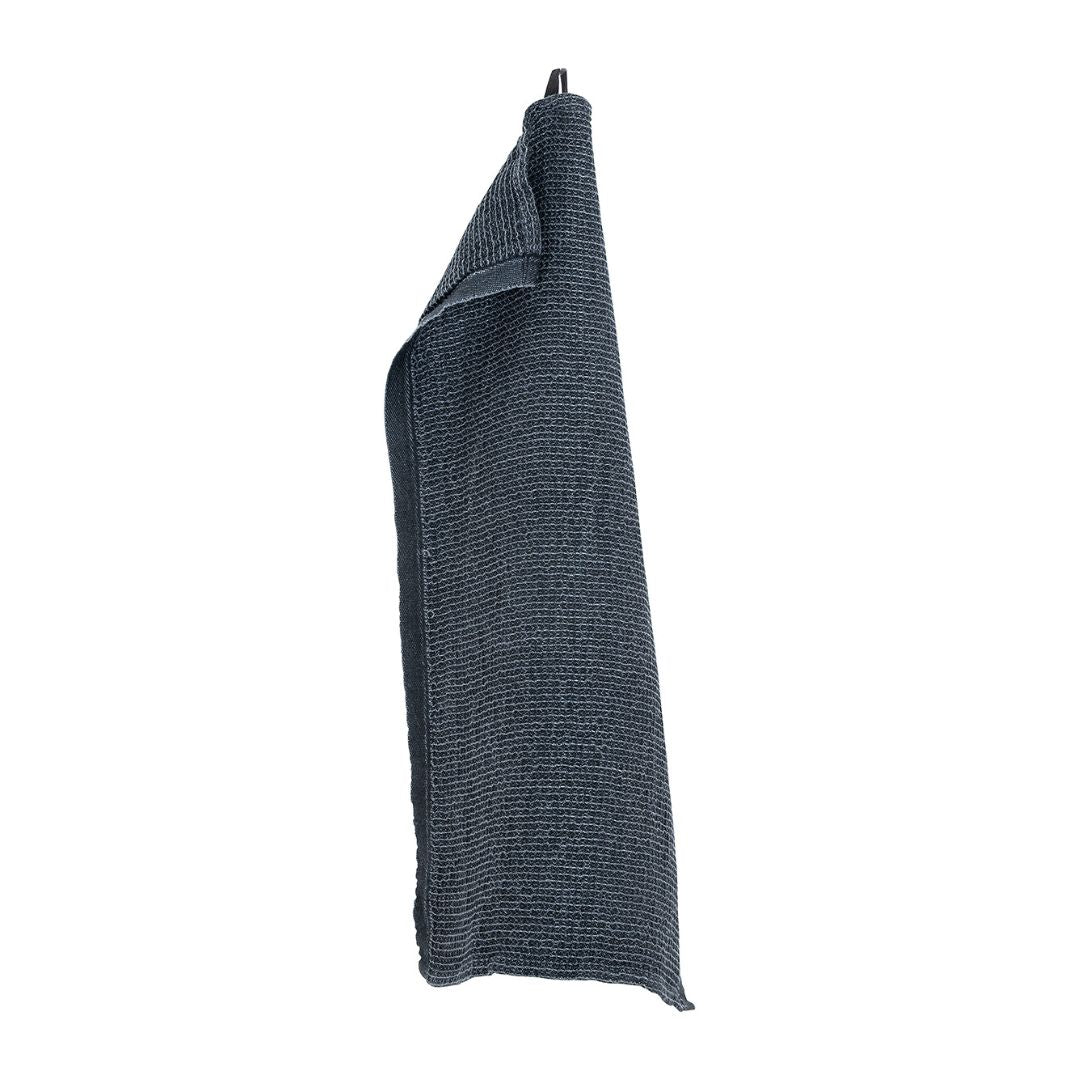 Linen Bath Towel - black & graphite