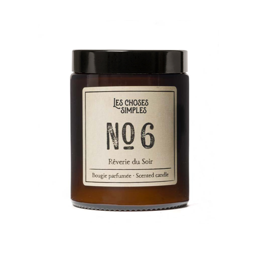 Candle No 6 "Rêverie du Soir" (Black Amber & Lavender).