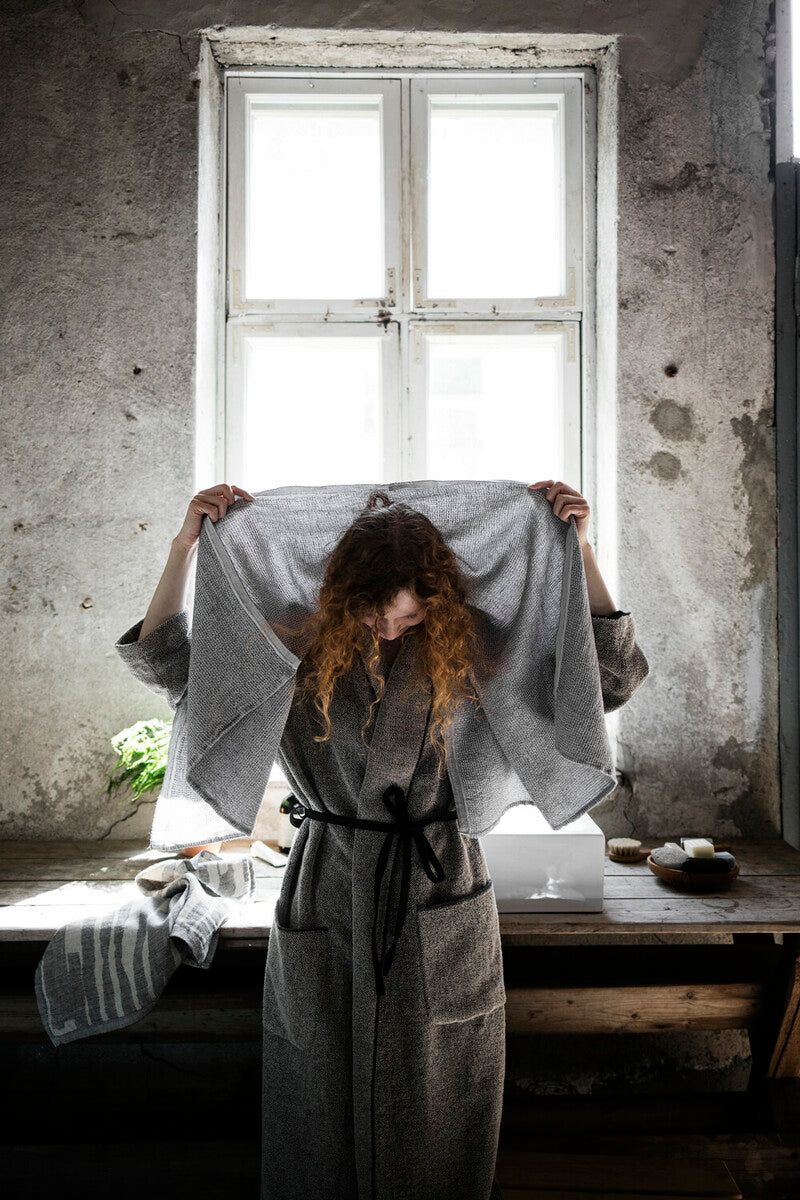 Light Linen-Tencel Towel - Grey.