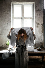 Light Linen-Tencel Towel - Grey.
