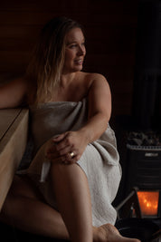 Light Linen-Tencel Towel - Grey.
