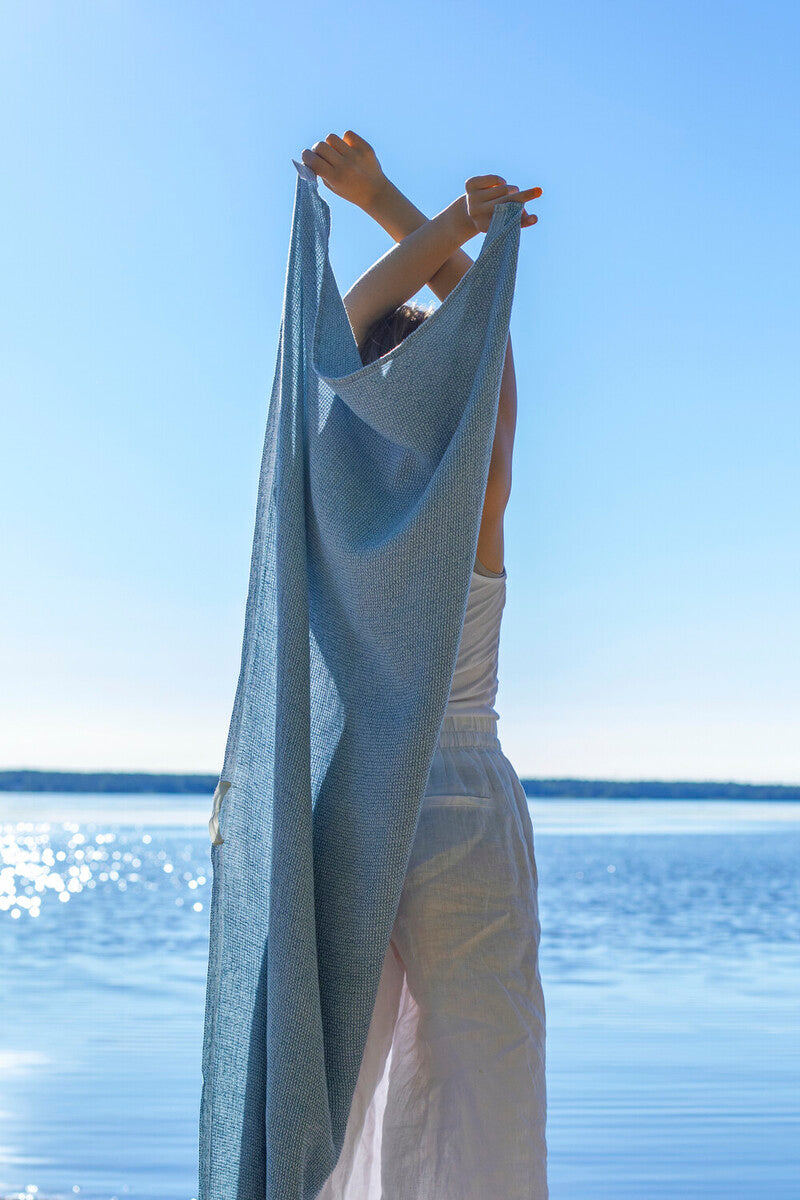 Light Linen-Tencel Towel - Grey.