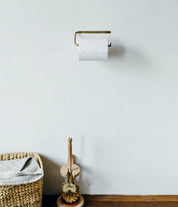 Brass Toilet Paper Holder.