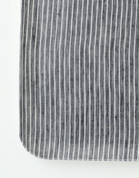 Linen Coated Tray M - grey stripes