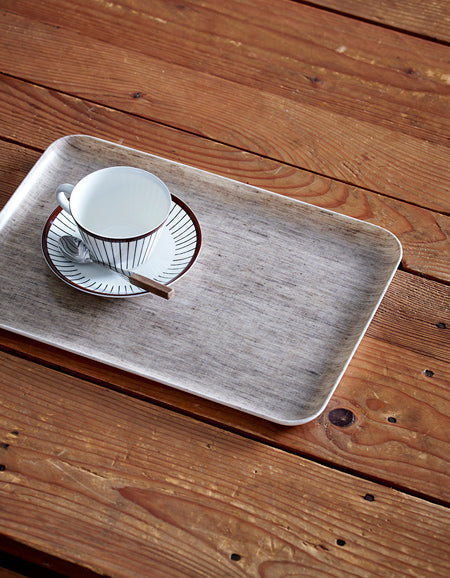 Linen Coated Tray M - natural