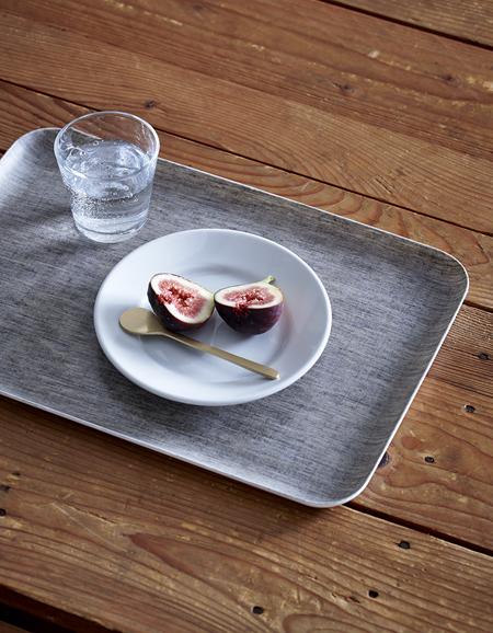 Linen Coated Tray L - natural