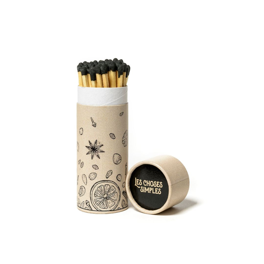 Round Box Luxury Matches "Winter Fruits".