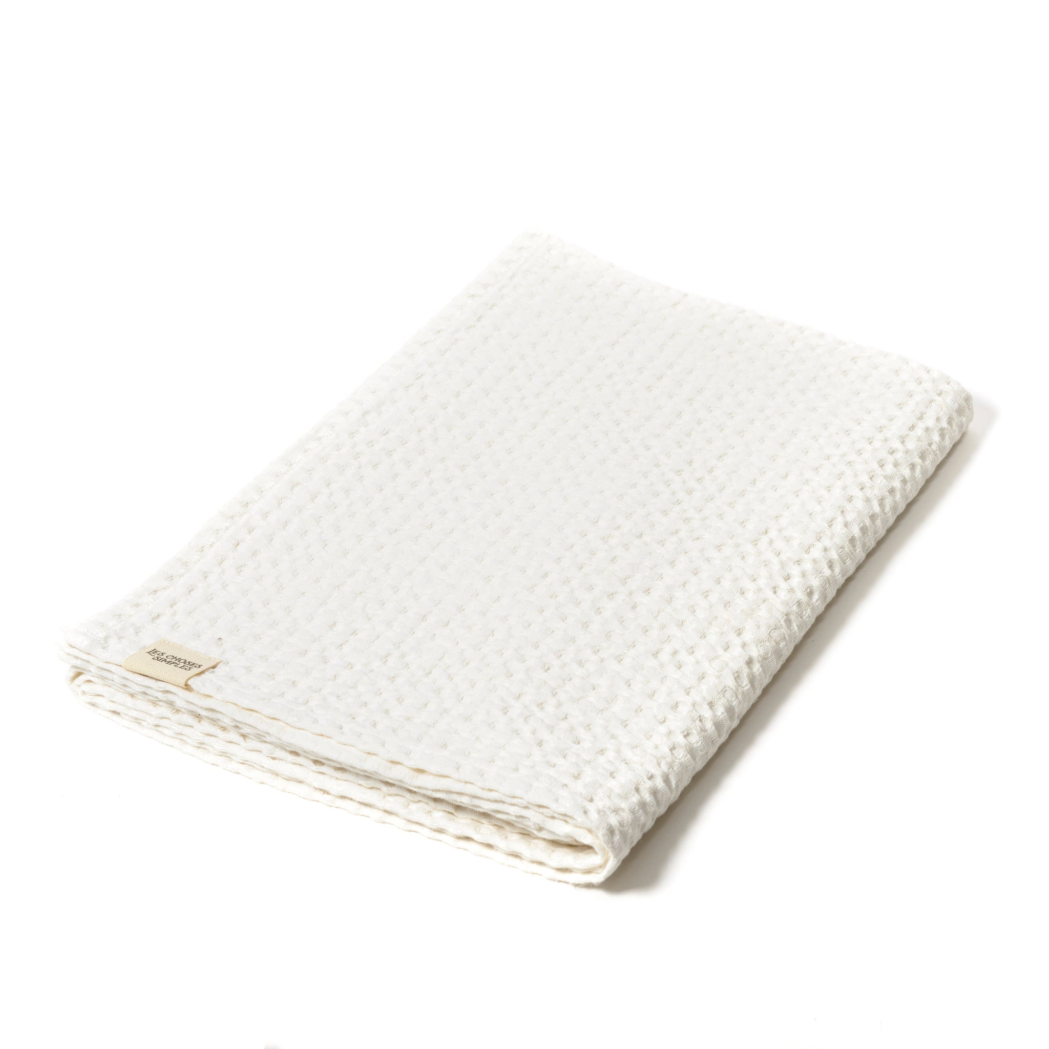 Honeycomb Linen & Cotton Towel "White" 70x140